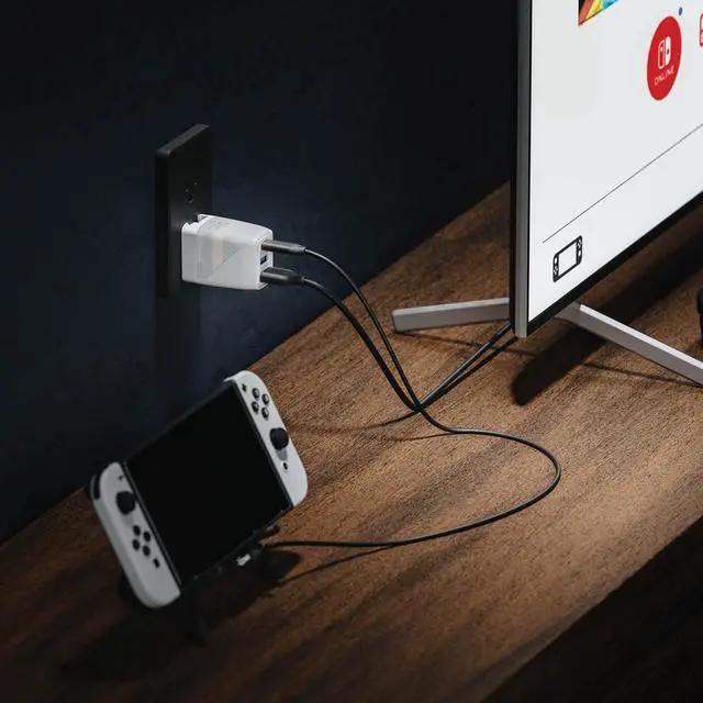 Alt view image 5 of 6 - Global Covert Dock 2 Charger for Nintendo Switch, Steam Deck 45W 4K60Hz HDMI Output Ultra Portable and Safe Dock - USB-C 3.2 PD Cable, 3 Regional Adapters incl.