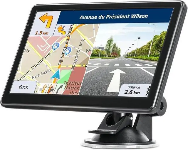 Main image of GPS Navigator for Car, Truck GPS 7 Inch Touch Screen, Latest 2024 Maps for Car GPS, RV GPS Support Voice Turn-by-Turn Guidance, Speed and Red Light Warning, Custom Truck Routing (Black)