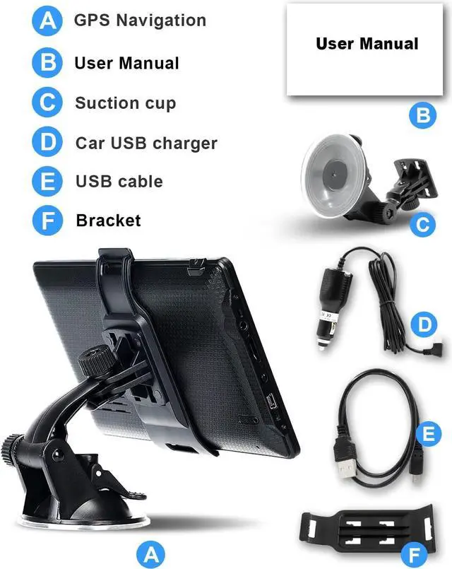 Alt view image 7 of 7 - OHREX N700 GPS Navigation for Car Truck RV, GPS Navigator with 7 inch, 2024 Maps (Free Lifetime Updates), Truck GPS Commercial Drivers, Semi Trucker GPS Navigation System, Custom Truck Routing
