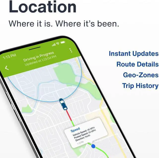 Alt view image 3 of 7 - Bouncie GPS Car Tracker, Vehicle Location, Route History, Speed Monitoring, Accident Notification, GeoFence, No Activation Fees, Cancel Anytime, Family and Fleets