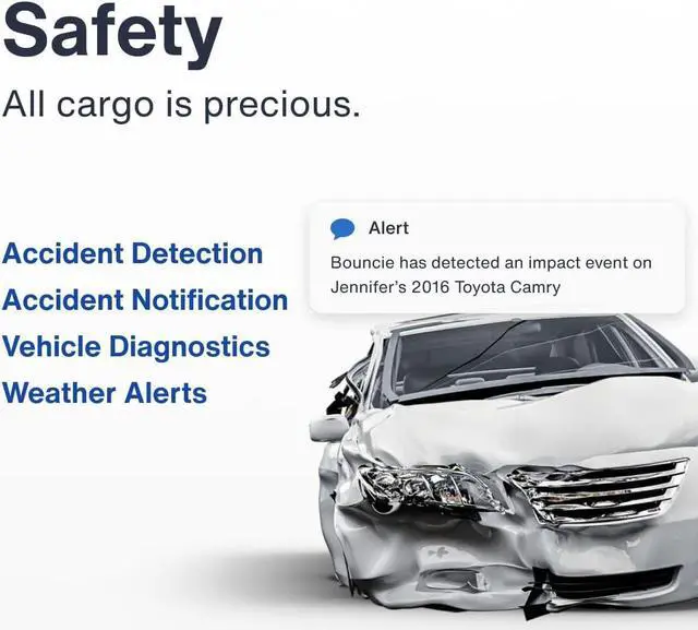 Alt view image 4 of 7 - Bouncie GPS Car Tracker, Vehicle Location, Route History, Speed Monitoring, Accident Notification, GeoFence, No Activation Fees, Cancel Anytime, Family and Fleets