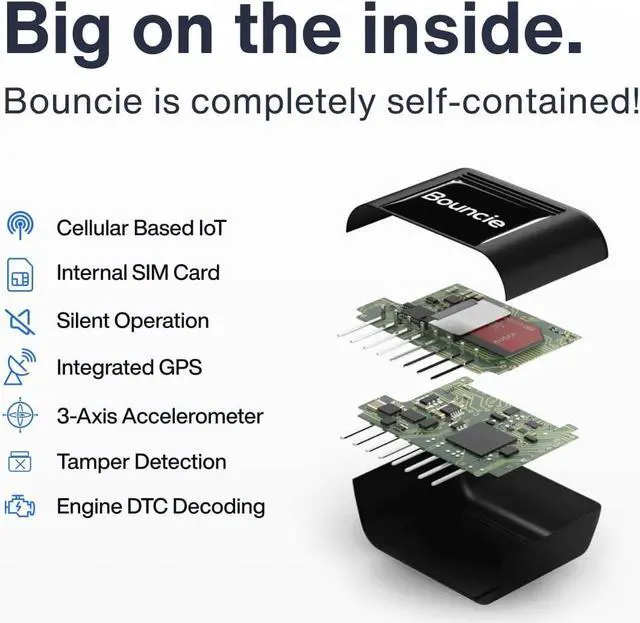 Alt view image 7 of 7 - Bouncie GPS Car Tracker, Vehicle Location, Route History, Speed Monitoring, Accident Notification, GeoFence, No Activation Fees, Cancel Anytime, Family and Fleets