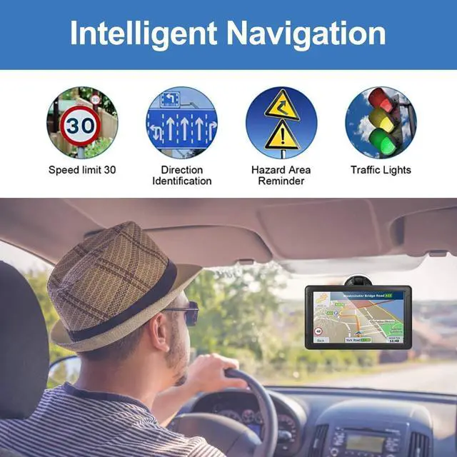 Alt view image 6 of 7 - Car GPS Navigation Truck RV, GPS Navigator with 9 inch, 2024 Maps (Free Lifetime Updates), Truck GPS Commercial Drivers, Semi Trucker GPS Navigation System, Custom Truck Routing