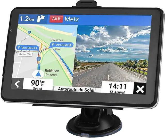 Main image of GPS Navigation for Car Latest 2024 Map 7 inch Touch Screen Car GPS Navigator Semi Trucker GPS Navigation System Support Speed and Red Light Warning Free Lifetime Updates Map