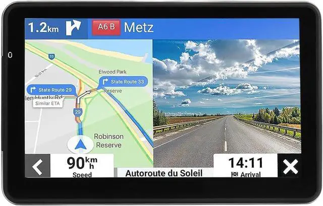 Alt view image 2 of 7 - GPS Navigation for Car Latest 2024 Map 7 inch Touch Screen Car GPS Navigator Semi Trucker GPS Navigation System Support Speed and Red Light Warning Free Lifetime Updates Map