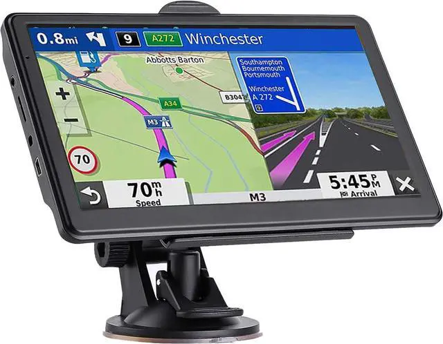 Main image of GPS Navigator for Car, Latest 2025 Map 7 inch Touch Screen Car GPS 256-16GB, Voice Turn Direction Guidance, Support Speed and Red Light Warning, North America Lifetime map Free Update