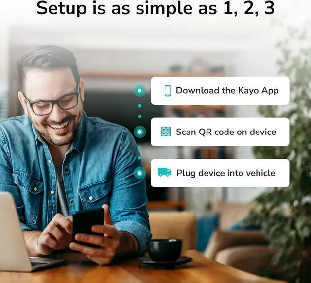 Alt view image 6 of 7 - Kayo Business Fleet, GPS Tracker for Vehicles, 4G LTE & 5G, Real-Time GPS Tracking, 14-Day Free Trial, Simple Activation, Simple Plug-in Car GPS Tracker