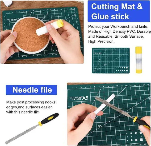 Alt view image 6 of 7 - 3D Printer Tools Kit, 3D Printing Accessory with 55Pcs Includes Deburring Tool, Caliper, Art Knife Set, Tube Cutter, Storage Bag Suitable for 3D Print Removing, Cleaning