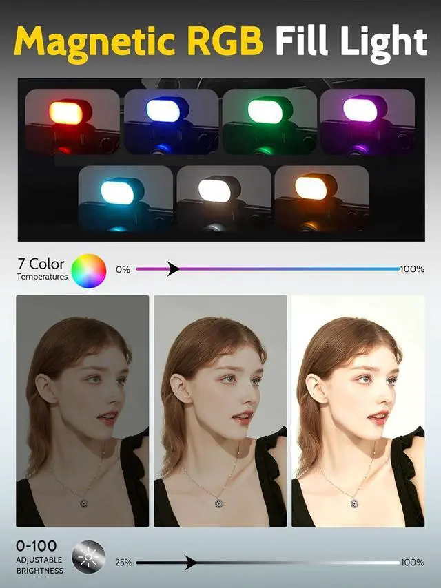 Alt view image 4 of 7 - Auto Face Tracking Tripod 360 Rotation for iPhone Android,Phone Stand Follow You for Video Recording,Selfie Stick Tripod with RGB Light,Remote Control for YouTube,TikTok Vlogging(M2Pro Black)