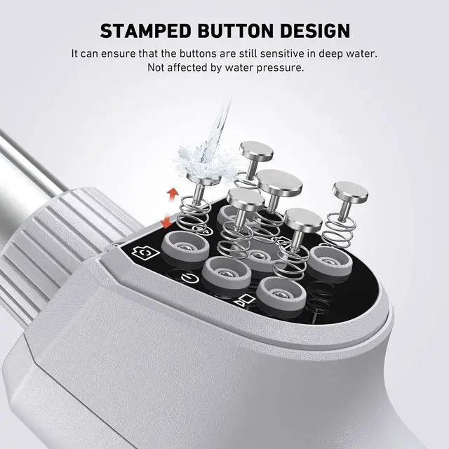 Alt view image 5 of 7 - Waterproof Selfie Stick, Extendable Phone Selfie Stick with Wireless Remote Shutter for Skiing/Snorkeling/Surfing, Compatible with All Cellphones (Waterproof Selfie Stick)