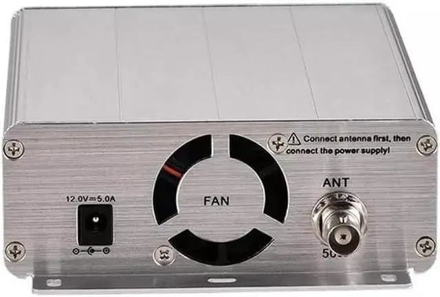 Alt view image 2 of 4 - FM Transmitter,15W Long Range 87-108MHz FM Broadcast Transmitter for Drive-in Movie, Church Parking Lot, Lights Fireworks Show,Fireworks Display,School, Supermarket Events with 3.5mm Mic Jack
