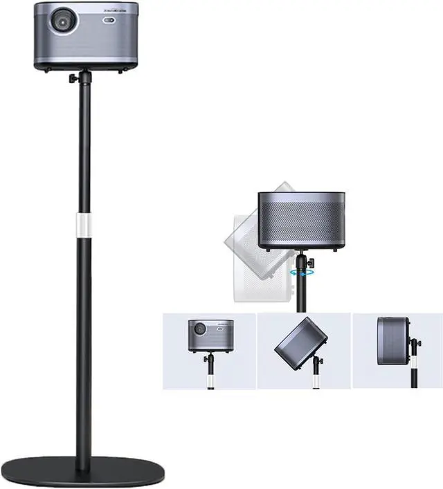 Main image of Projector Stand Floor Projector Mount with Adjustable Height 20''-50'', Universal Projector Ceiling Mount 360° Rotatable Compatible with Projector, Camera, Webcam for Home & Office & Outdoor