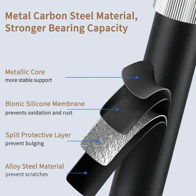 Alt view image 5 of 7 - Projector Stand Floor Projector Mount with Adjustable Height 20''-50'', Universal Projector Ceiling Mount 360° Rotatable Compatible with Projector, Camera, Webcam for Home & Office & Outdoor