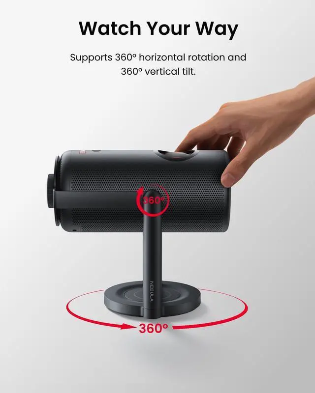 Alt view image 3 of 5 - Capsule Gimbal Stand, 0-360 Degree Vertical and Horizontal Adjustable Viewing Angle, 3s Easy Setup, for The Capsule Series