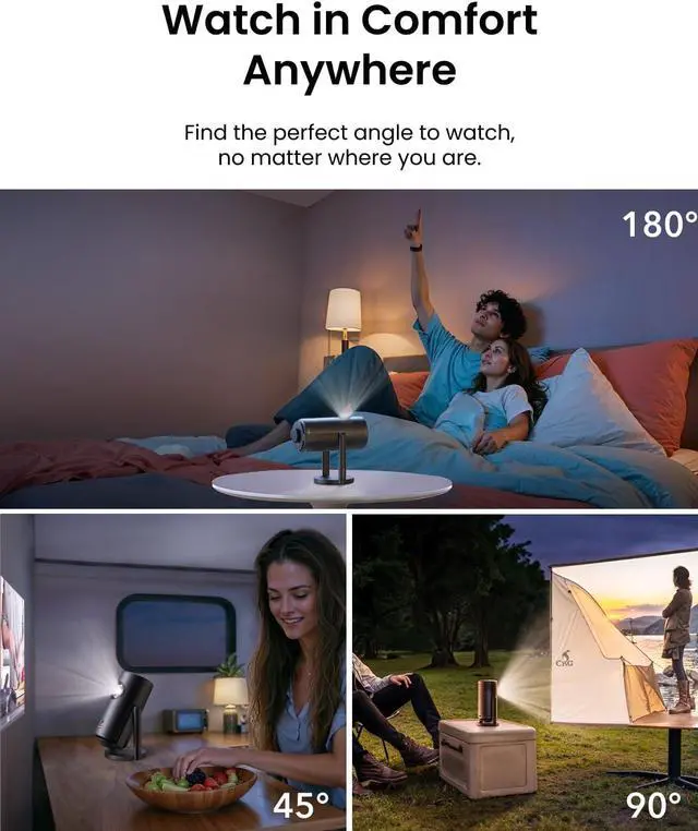 Alt view image 4 of 5 - Capsule Gimbal Stand, 0-360 Degree Vertical and Horizontal Adjustable Viewing Angle, 3s Easy Setup, for The Capsule Series