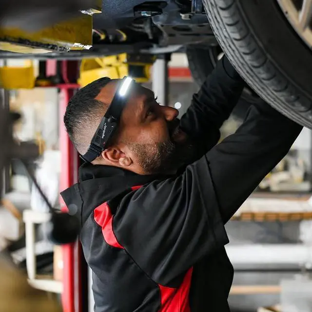 Alt view image 4 of 7 - Original LED Headlamp Rechargeable Flashlight Adults Camping Essentials Backpacking Lights 4X Brighter Headband Lamp 5 Light Modes Hiking Gear Must Haves (Headlamp + Floodlight)