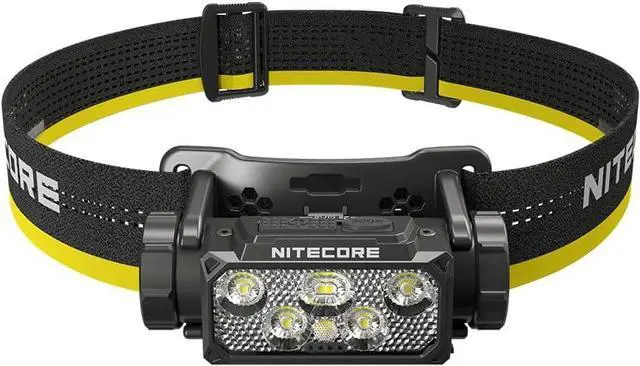 Alt view image 2 of 7 - HC60 UHE 1600 Lumen Headlamp, USB-C Rechargeable with White and Red Beams for Night Runing, Camping, Hiking, Hunting, and Industrial Work Sticker