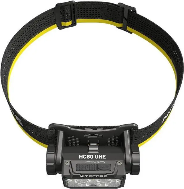 Alt view image 4 of 7 - HC60 UHE 1600 Lumen Headlamp, USB-C Rechargeable with White and Red Beams for Night Runing, Camping, Hiking, Hunting, and Industrial Work Sticker