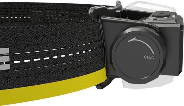 Alt view image 4 of 7 - HC65 UHE Headlamp 2000 Lumen Heavy Duty Metal USB-C Rechargeable with White Red and Reading Lights for Camping Hiking Hunting and Industrial Works with LumenTac Organizer (Black)