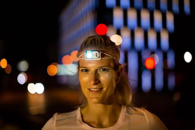Alt view image 3 of 7 - Bindi Headlamp - Ultra-Compact Rechargeable 200 Lumen Headlamp Designed for Everyday Athletic Activities - Emerald