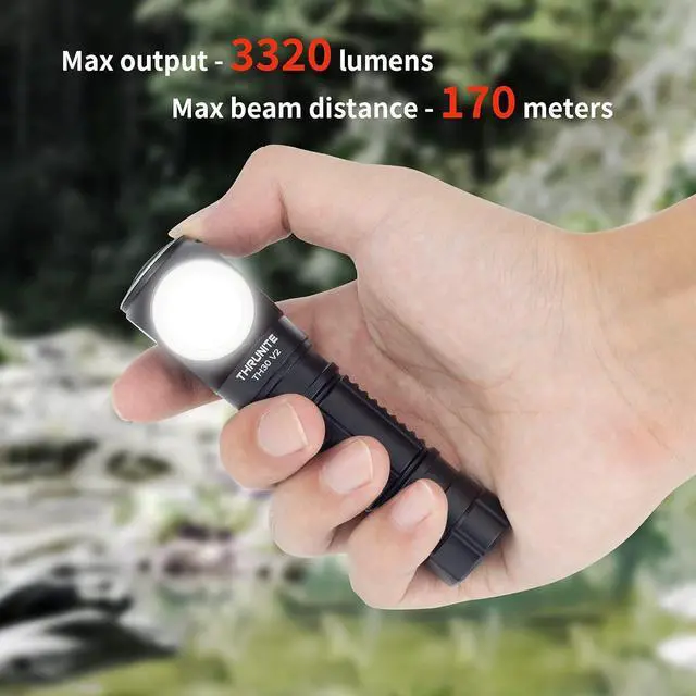 Alt view image 4 of 6 - TH30 V2 LED Headlamp, 3320 Lumens Ultra-Bright, USB-C Rechargeable with Battery, Water-Resistant, Perfect for Camping, Hiking, Hunting, and Cycling - Cool White