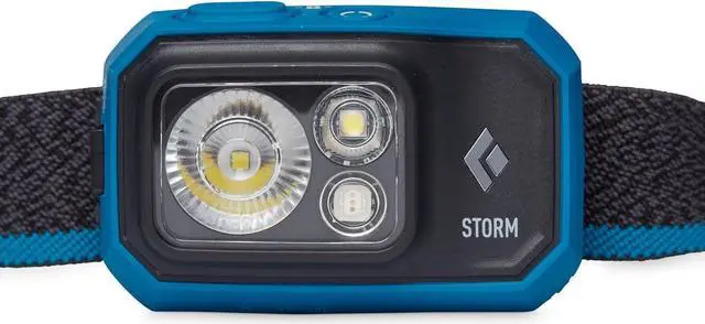 Alt view image 2 of 5 - Storm 450 LED Headlamp, Waterproof and Dimmable Battery Powered Headlamp for Camping, Hiking, Hunting, Running, Work with Red Light Headlamp Mode, Azul
