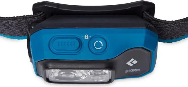 Alt view image 3 of 5 - Storm 450 LED Headlamp, Waterproof and Dimmable Battery Powered Headlamp for Camping, Hiking, Hunting, Running, Work with Red Light Headlamp Mode, Azul