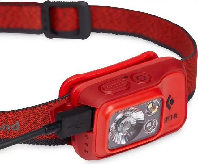 Alt view image 5 of 5 - Storm 450 LED Headlamp, Waterproof and Dimmable Battery Powered Headlamp for Camping, Hiking, Hunting, Running, Work with Red Light Headlamp Mode, Azul
