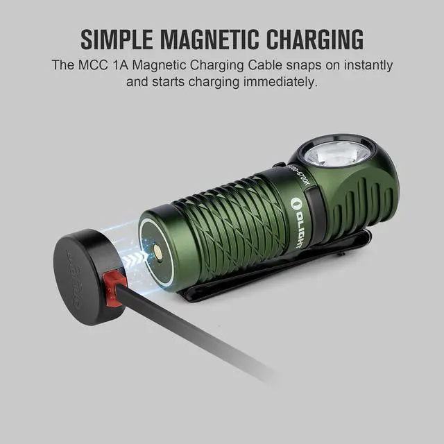 Alt view image 7 of 7 - Perun 2 Mini Headlamp 1100 Lumens LED Head Flashlight, Rechargeable Headlight with Red Light Option, Great for Working, Hiking, Camping and Climbing (OD Green Cool Whtie Light: 5700~6700K)