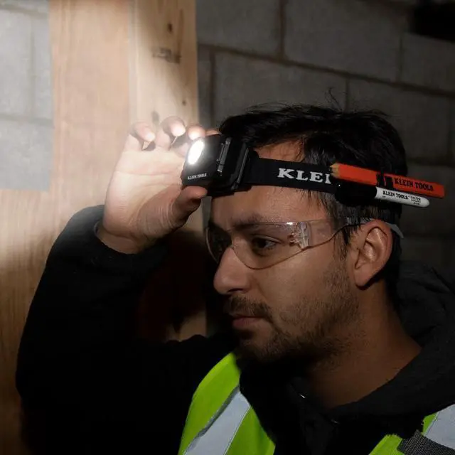 Alt view image 5 of 7 - 56414 Rechargeable 2-Color LED Headlamp, Fabric Strap, Spotlight, Floodlight, Red LED, 800 Lumens, USB Cable, Camping, Running