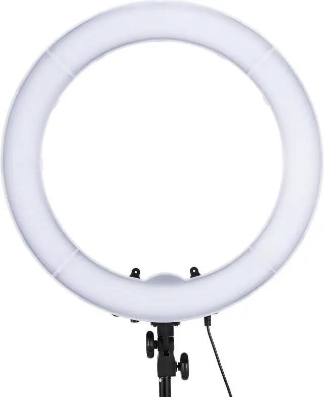 Alt view image 2 of 7 - 55W 18"/45cm Ring Light Kit [New Version], 5600K 0-100% Dimming LED Selfie Light with Light Stand and Phone Holder for Makeup Lash Tattoo Barber Vlog Studio Video Photography Lighting, RL-18