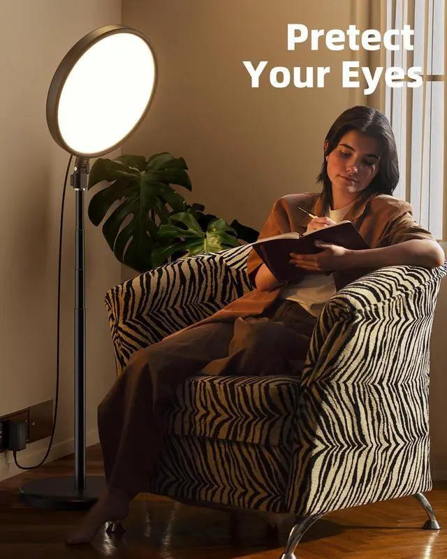 Alt view image 7 of 7 - Large Ring Light with 79" Stand, 6500K Full-Screen Selfie Light Ring with Stand and Phone Holder, Professional Big Ring Light for Live Stream, YouTube, TikTok, Makeup, Video, Barber, Photography