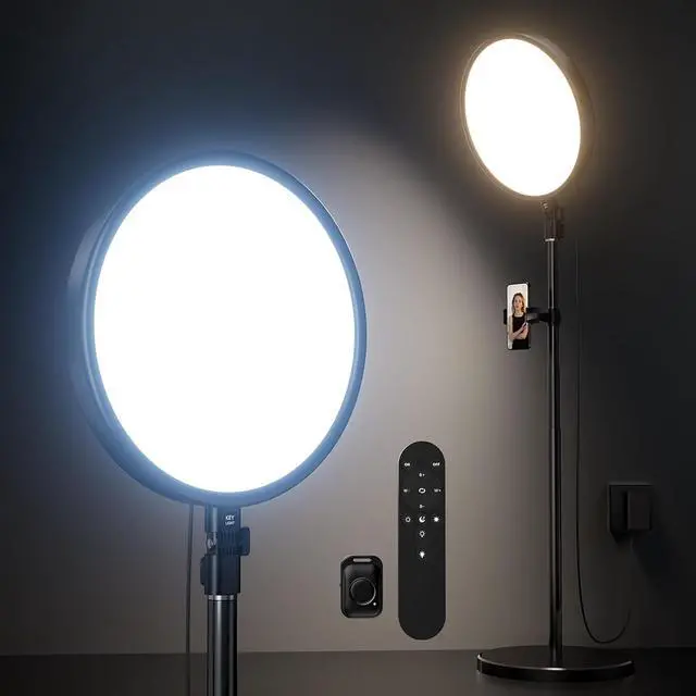 Main image of Large Ring Light Kit, Weilisi 6500K Professional Full-Screen Big Ring Light with Stand and Phone Holder, 64" Tall Ring Light with Remote for Studio Video Photography, TikTok, YouTube, Live Stream