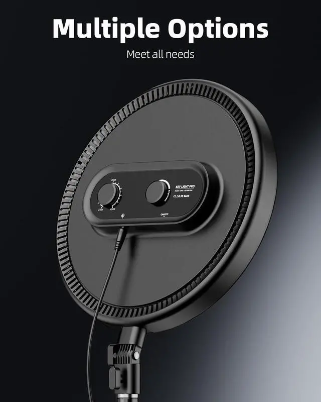 Alt view image 4 of 7 - Large Ring Light Kit, Weilisi 6500K Professional Full-Screen Big Ring Light with Stand and Phone Holder, 64" Tall Ring Light with Remote for Studio Video Photography, TikTok, YouTube, Live Stream