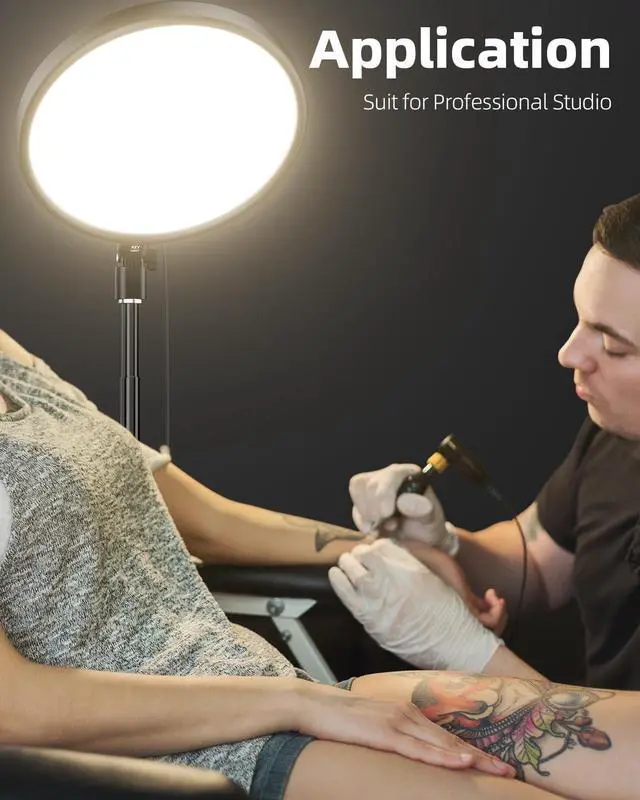 Alt view image 6 of 7 - Large Ring Light Kit, Weilisi 6500K Professional Full-Screen Big Ring Light with Stand and Phone Holder, 64" Tall Ring Light with Remote for Studio Video Photography, TikTok, YouTube, Live Stream