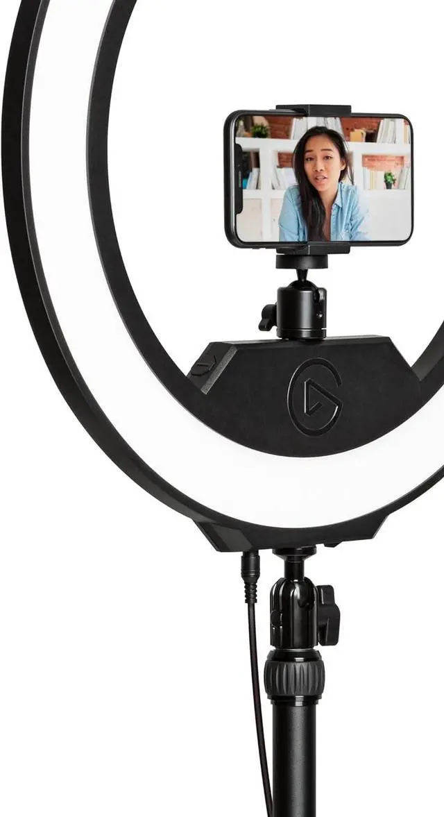 Alt view image 2 of 7 - Premium 2500 lumens Light with desk clamp and ball mount for Streaming, TikTok, Instagram, Home Office, Temperature and Brightness app-adjustable on Mac, PC, iOS, Android