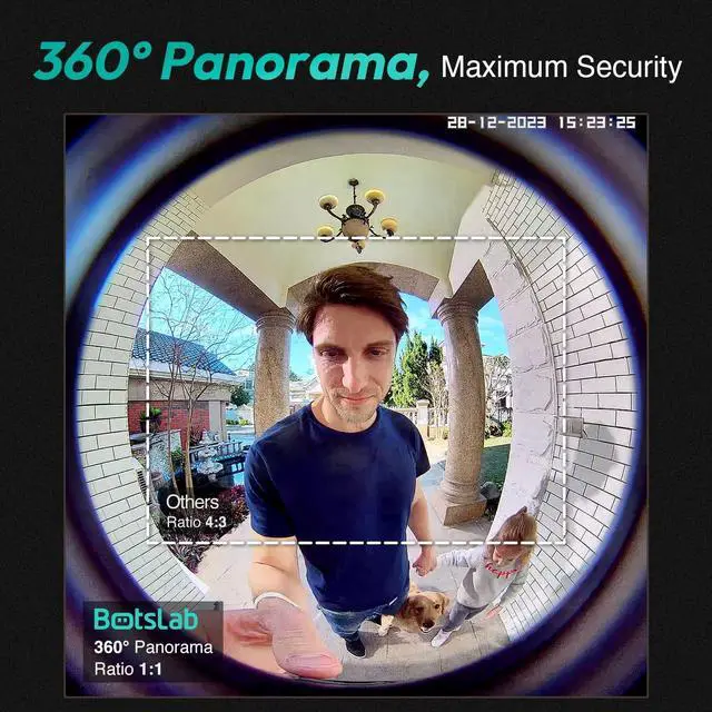 Alt view image 2 of 7 - Video Doorbell Camera,No Monthly Fee,5MP Wireless Doorbell Camera,Head-to-Toe&180° View,Battery Powered,AI&PIR Detection,VR Mode,HDR,2-Way Talk,2.4&5GHz WiFi,Easy to Install