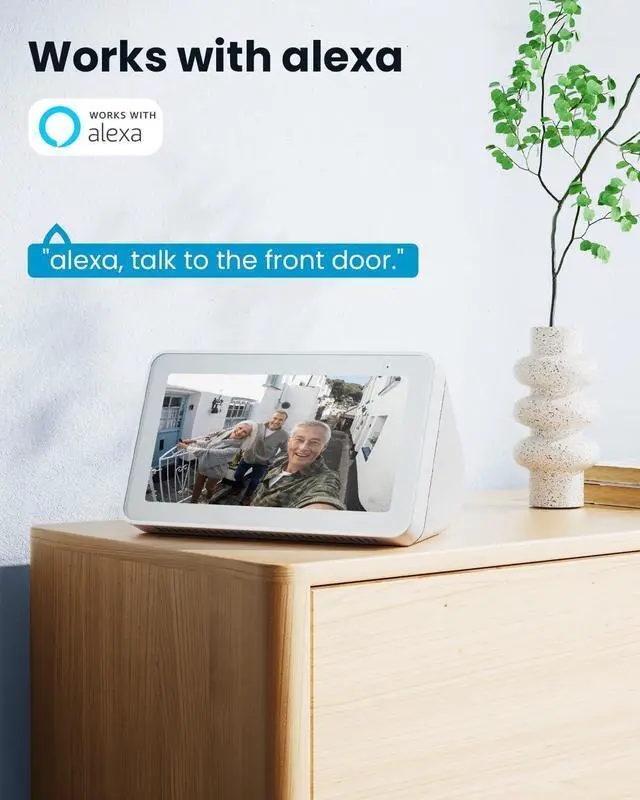 Alt view image 3 of 7 - Doorbell Camera Wireless No Subscription - Wireless Video Doorbell with Chime, Doorbell with Camera 1080P FHD, Voice Changer, 2-Way Audio, PIR Motion Detection, 2.4Ghz WiFi, Works with Alexa