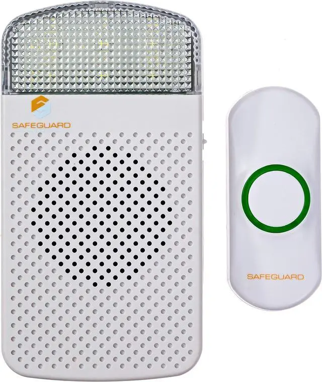 Main image of Supply Wireless Doorbell Kit- 1000' Range Plug In Doorbell Ideal As Hearing Impaired Doorbell & Deaf Doorbell - Available 95dB Volume Setting & Attention Grabbing Flashing Doorbell Strobe