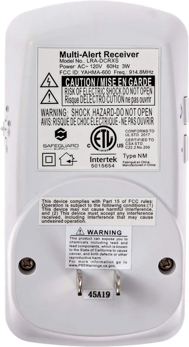 Alt view image 6 of 7 - Supply Wireless Doorbell Kit- 1000' Range Plug In Doorbell Ideal As Hearing Impaired Doorbell & Deaf Doorbell - Available 95dB Volume Setting & Attention Grabbing Flashing Doorbell Strobe