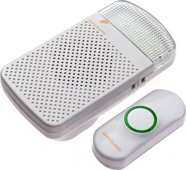 Alt view image 3 of 7 - Supply Wireless Doorbell Kit- 1000' Range Plug In Doorbell Ideal As Hearing Impaired Doorbell & Deaf Doorbell - Available 95dB Volume Setting & Attention Grabbing Flashing Doorbell Strobe