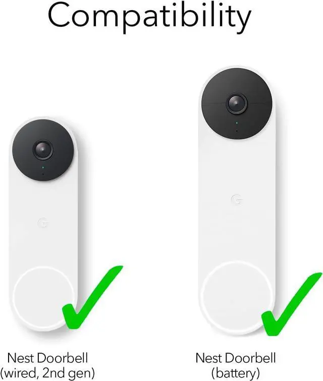 Alt view image 6 of 7 - Doorbell Chime for Google Nest Doorbell (Wired, 2nd Gen) and Google Nest Doorbell (Battery) - Made for Google Nest - Authorized Nest Doorbell Chime (Includes Chime and Transmitter)