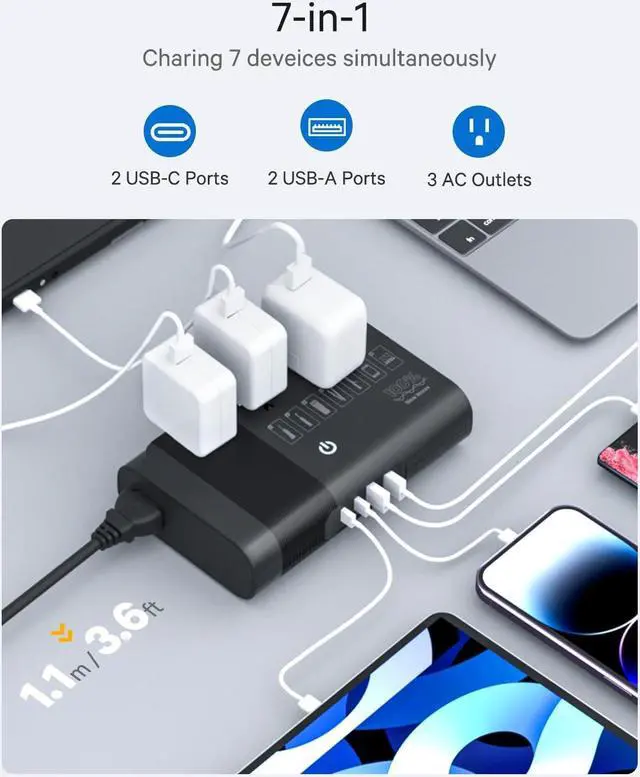 Alt view image 3 of 7 - 220v to 110v Voltage Converter for European Travel: Max 500W Pure Sine Wave Voltage Converter US to Europe - 220 to 110 International Power Adapter Plug Combo Step Down Transformer Black
