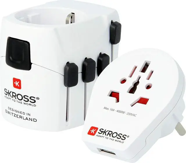 Main image of 1.302539 - Mundo Pro 2 in 1 - Worldwide Universal Travel Adapter - Voltage and Power: 100 V700 W / 250 V1750 W - 2.4 A USB socket - Protection against electric shock