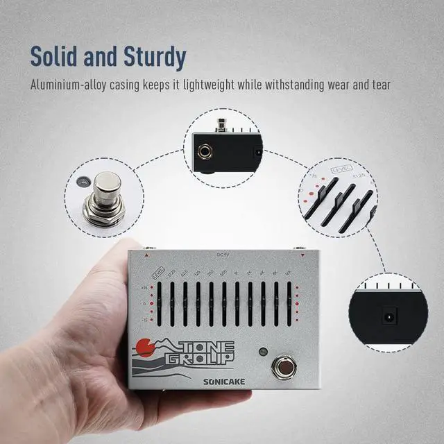 Alt view image 6 of 7 - EQ Equalizer Guitar Effects Pedal Tone Group 10-Band