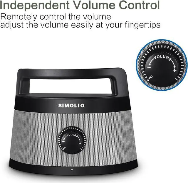 Alt view image 7 of 7 - SIMOLIO Wired Speakers for TV with Tone Control, TV Wired-Speakers with 5.5M Long Cord for Digital & Analog Audio, Personal TV Soundbar with Sleep Timer, Ideal for Hard of Hearing and Seniors SM-961