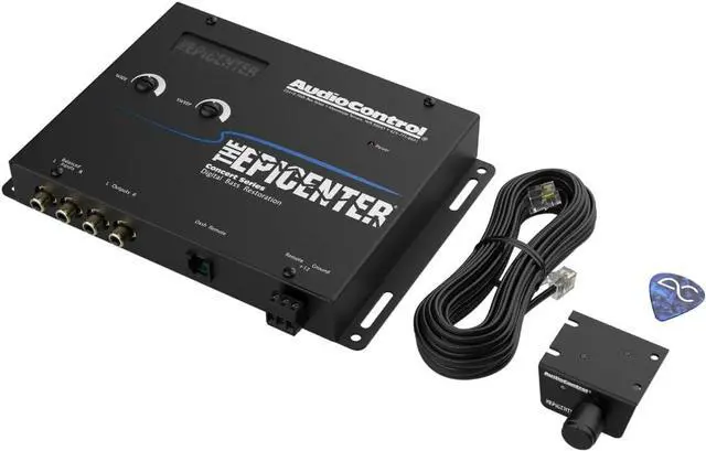 Main image of Digital Bass Restoration Control Processor, Car Audio Bass Booster Enhancer with Wired Remote Control (Black)