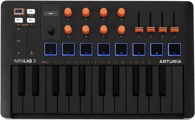 Main image of MiniLab 3 25 Slim-key Controller - Orange