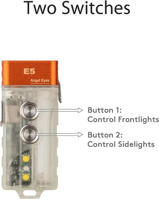 Alt view image 5 of 7 - E5 Small Bright EDC Flashlight 700 High Lumens, USB C Rechargeable Keychain Flashlight, Support AAA Battery LED Flashlight, Dual Power Source Multi Function EDC Gadgets for Daily Use