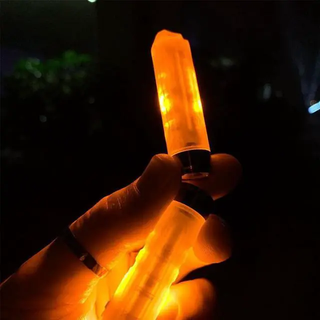 Alt view image 5 of 5 - A8 (G4) USB-C Keychain Flashlight, Practical Keyring Flashlight with 650 lumens Front Light and Sidelight Amber Red Blue for Everyday Carry, Biking, Hiking, and Running